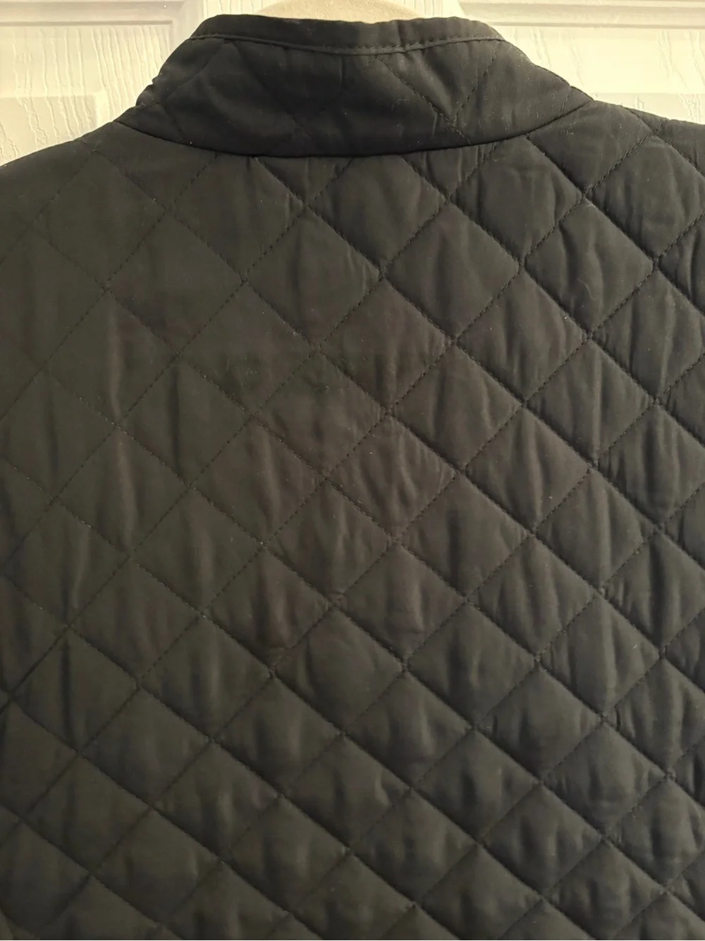 J. Jill Black Quilted Zip-Front Vest #0352